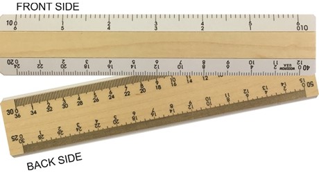 6 Plastic Four Bevel Ruler for Architects and Civil Engineers with